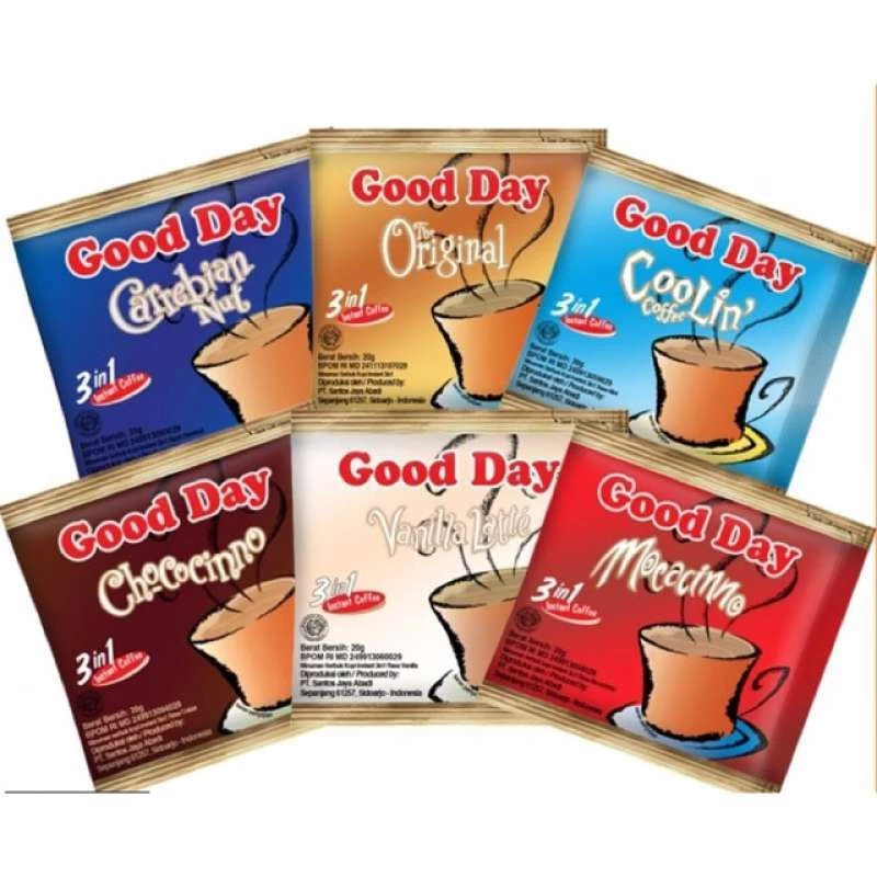 GoodDay Assorted Instant Coffee 20g x 10 sachets